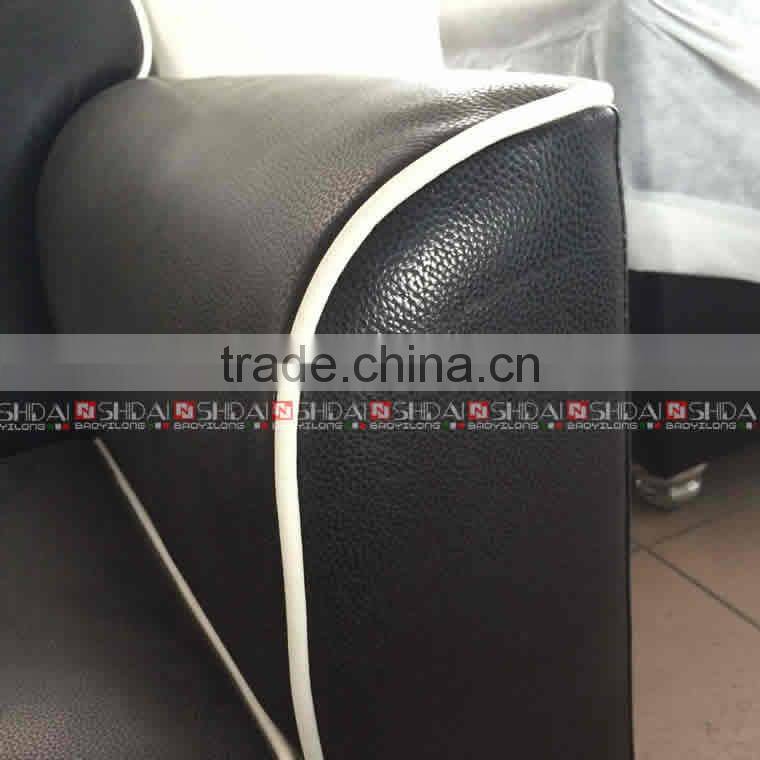 Black and white furniture executive couch living room sofa 9100