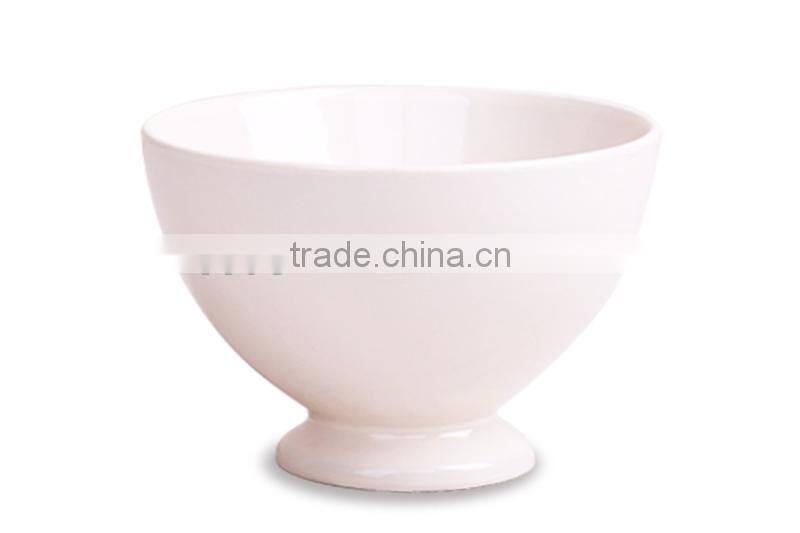 5.5"round ceramic footed bowl