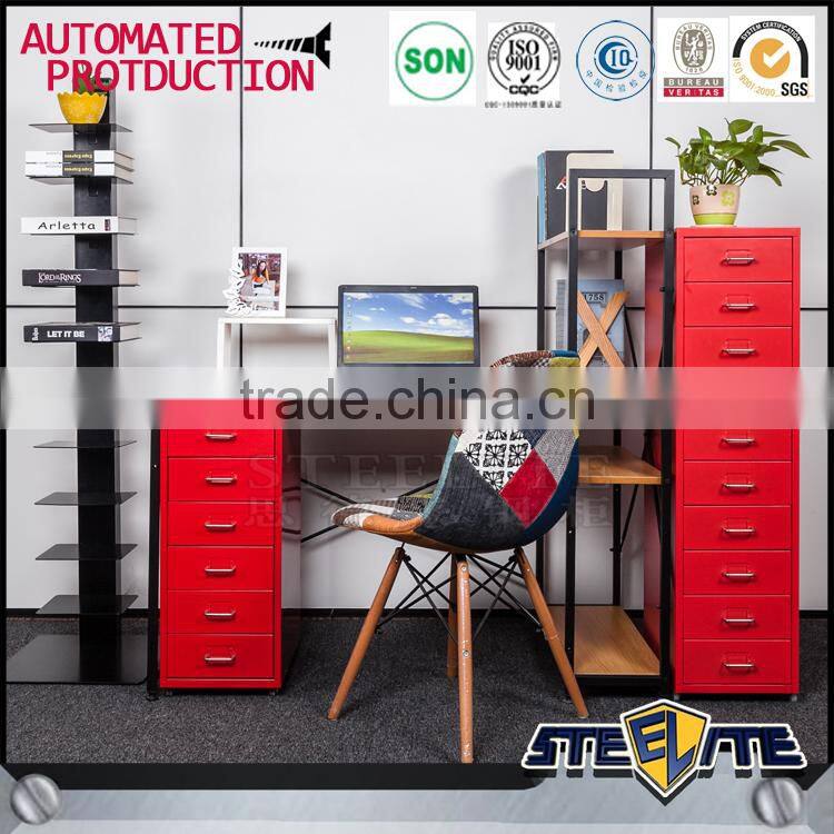 Steel Filing Cabinet Movable 6 Drawer File Cabinet