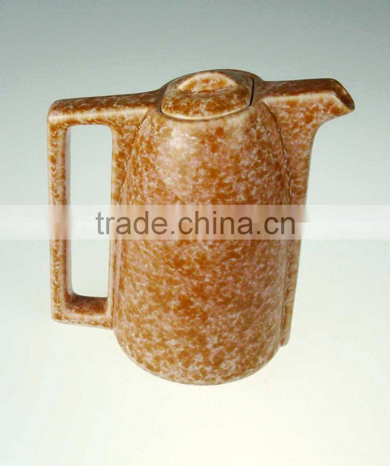 Promotional colorful large custom ceramic kettle