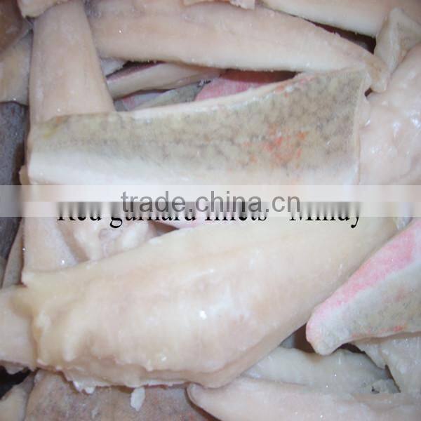 Frozen red gurnard fillets 60-100g Lepidotrigla microptera