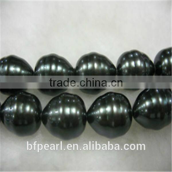 Peacock Teardrop Shaped Pearls Beads in Oyster Shell