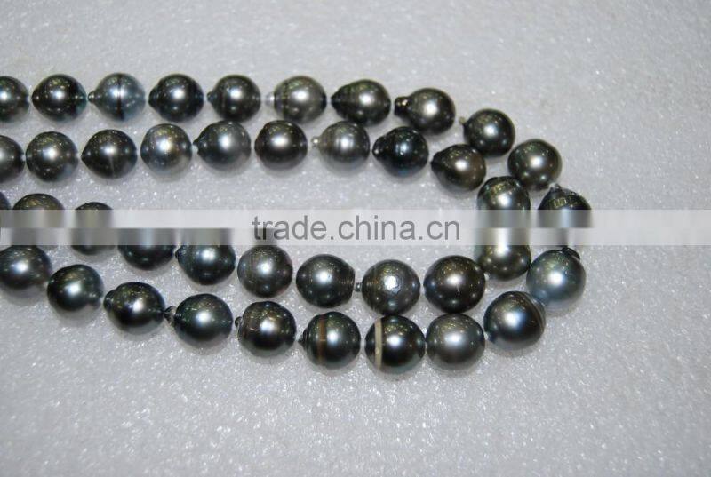 wholesale 12-13mm black Tahitian pearl strand