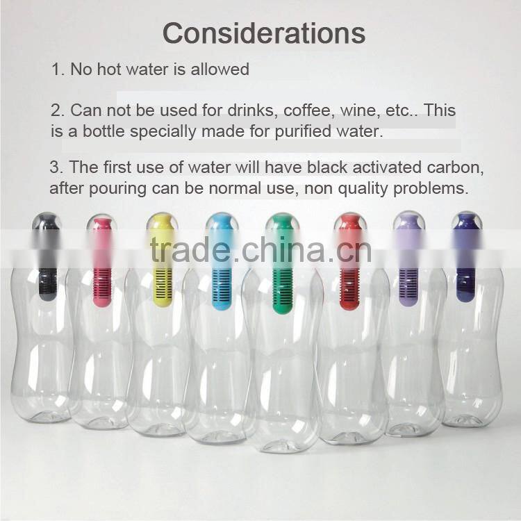 Hot portable outdoor activated carbon sport water bottle