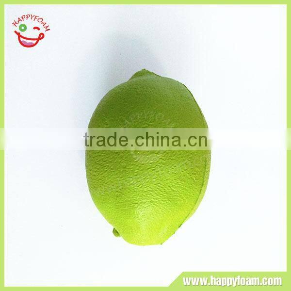 Green lemon shape squishy squeeze fruit food slow rising stress foam toys