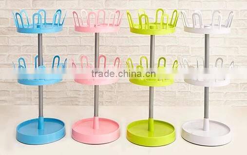 3-tier shoe stand, simple swivel ABS slippers rack, slippers display