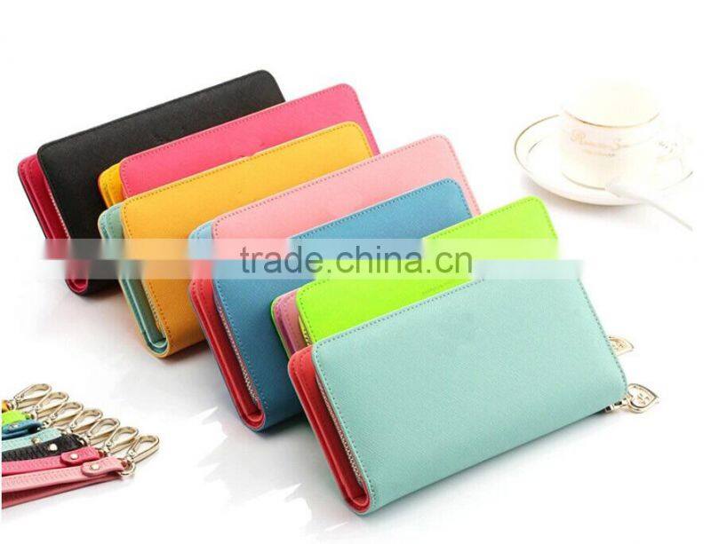 2014 New style leather wallet case for unisex