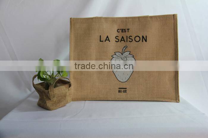 100% Natural Jute Shopping Promotion Bag