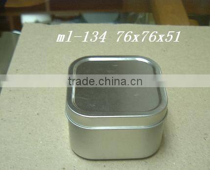 Square Tin Can with PET Window