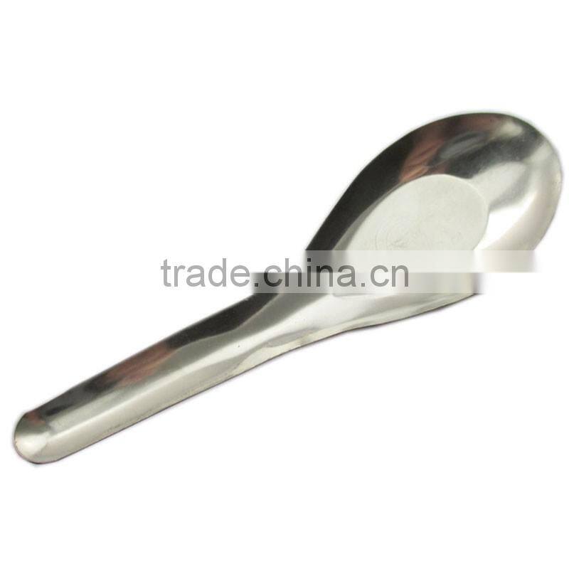 Hot-sale large flat bottom soup spoon,spoon,flat scoop