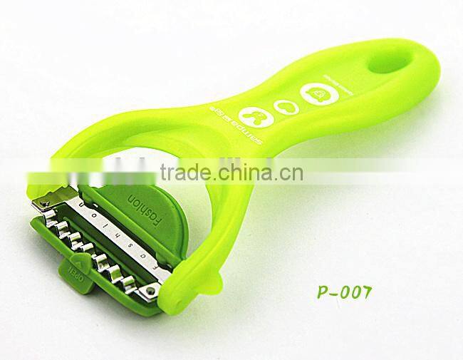 P007 Kasun Y shpae swiss julienne peeler with maganet can stand on fridge