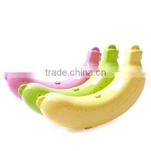 Cute 3 Colors Fruit Banana Protector Box Holder Case Lunch Container Storage