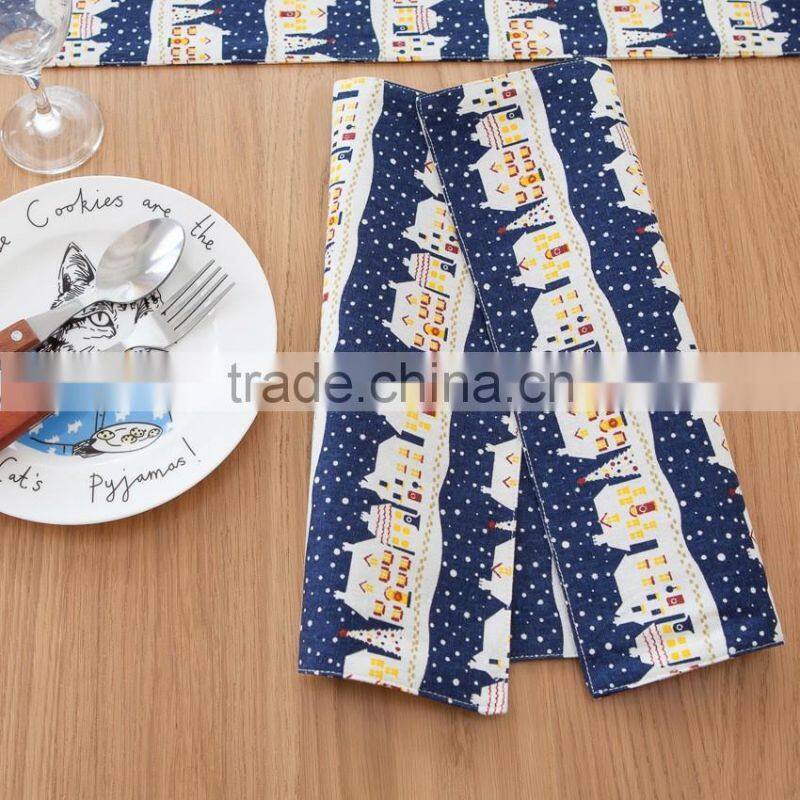 Tablet Compressed Napkin Printing Table Napkin Linen Cotton Folding Design