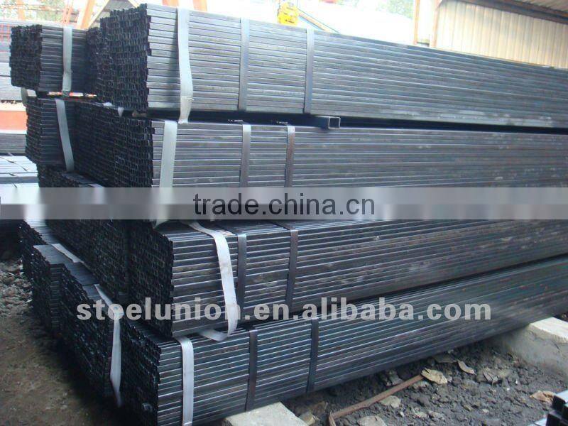 Black square steel pipe / hollow square steel tube