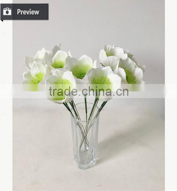 Hot Sale Big Christrose Hvid Single Decorative Artificial Sakura Flower Customized