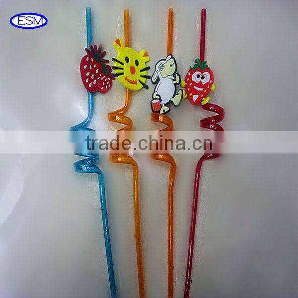 Fancy and fashion wedding plastic wild animal straws