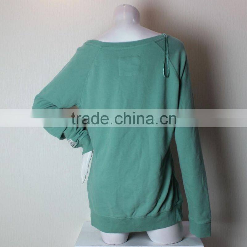 Lady Printing Round Neck Hoody