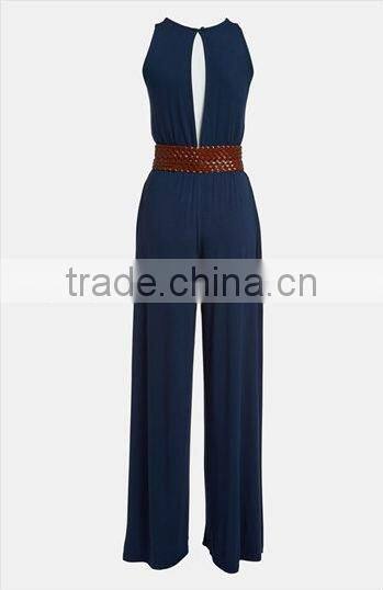 OEM 2013 new fishion Slit Back Jersey Jumpsuit from guangzhou