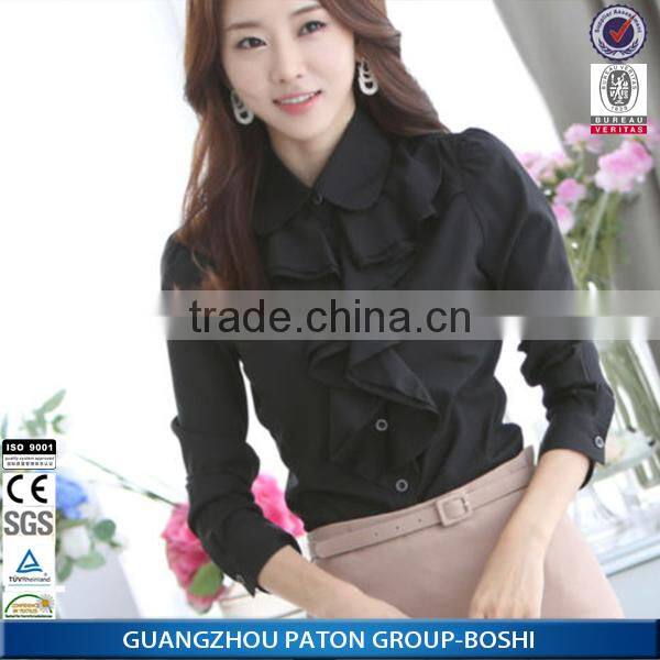 Custom new stylish Ladies blouses and top ladies office wear clothing