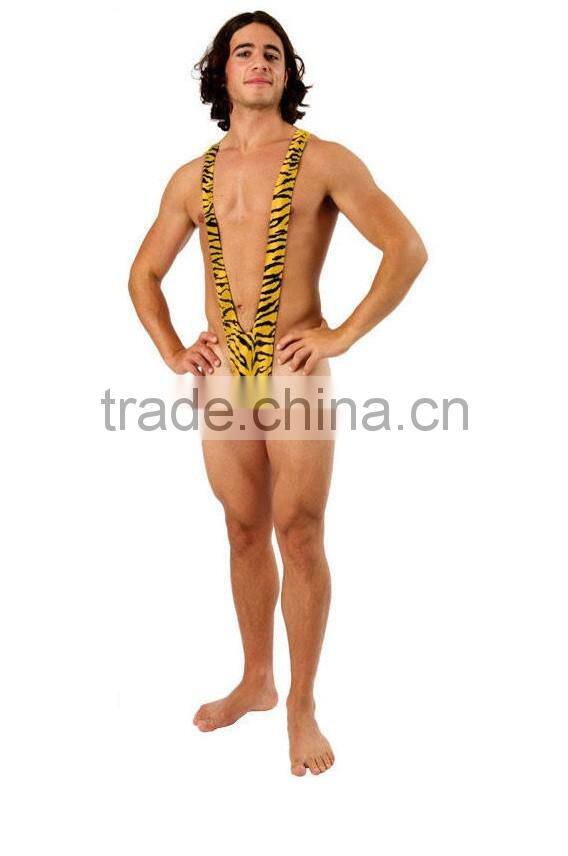 Borat Mankini Thong Swimsuit (Leopard Print)