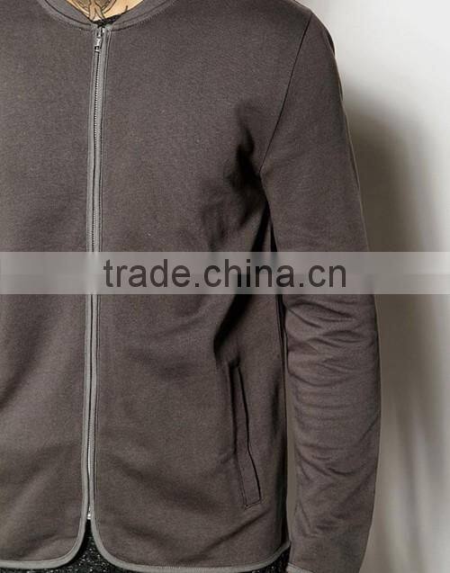 New style curved hem blank bomber jacket custom made