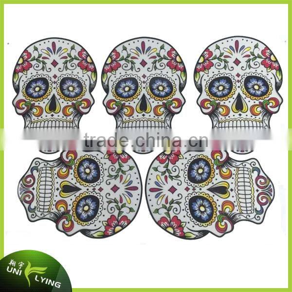 Skull T-shirt Heat Transfer Sticker Iron On Plastisol Heat Transfer