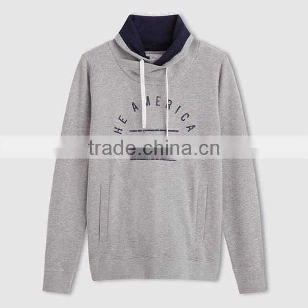 Fasional cross neck hoodies in style