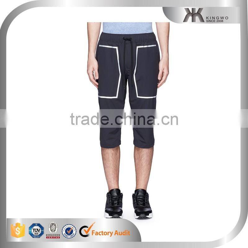 man fashion tactical capri pants new design with shinny thread 2016,tactical pants men's