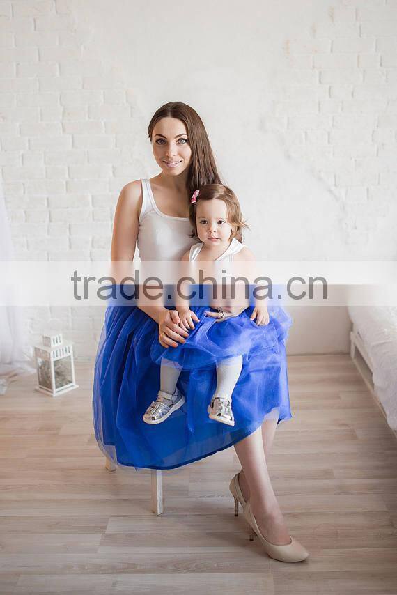 Pretty Set Of Matching Mother Daughter Tutu Dress Short Mini Skirt +Tank+Tops
