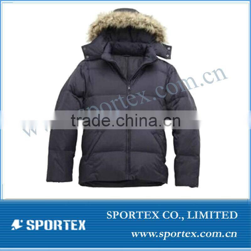 Womens Lightweight Puffer Down Cotton Reversible Jacket Hooded Winter Warm Coats