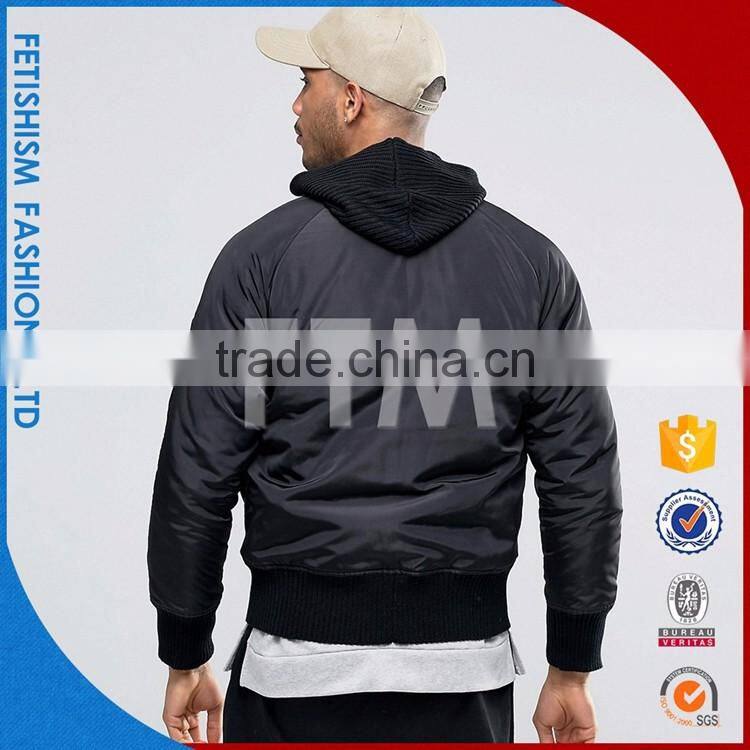 Newest OEM service fluffy black jacket