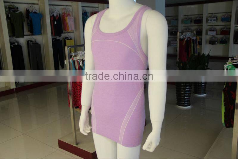 Zhejiang Wanyu Factory Provide Seamless Gym Tank Top