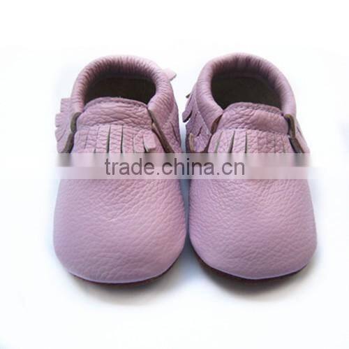 lavender rubber sole baby moccasin shoes baby girl shoes