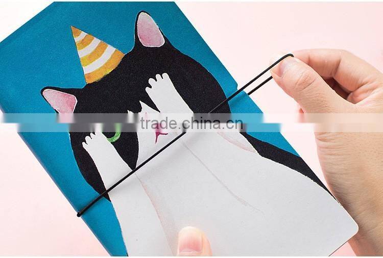 Soft faux leather cover planner refillable text journal dairy planner customizable notebook with band