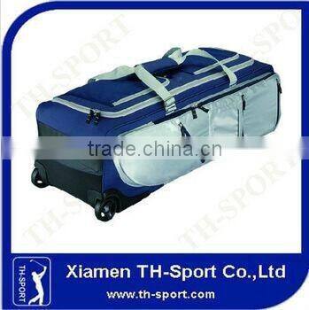 Durable leather bag Baseball bag with wheels
