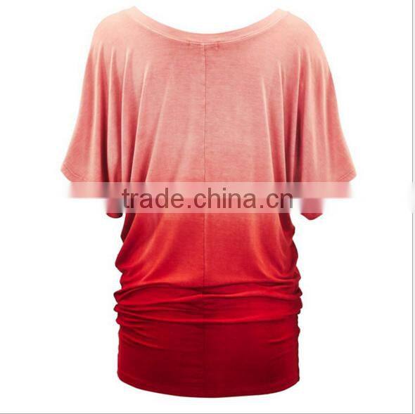 autumn Europe and the United States foreign trade easy leakage shoulder lady T-shirt with short sleeves