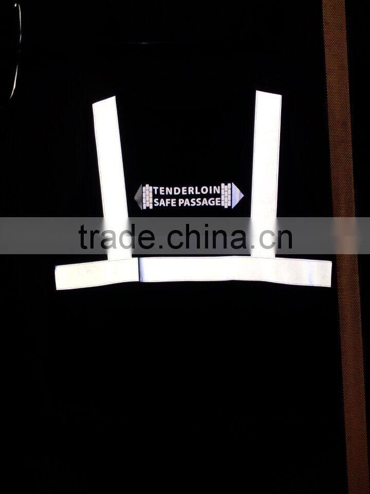 customized cheap 3m blue mesh fabric reflective safety vest