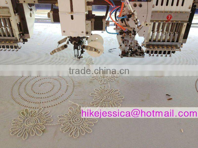 FS-910+10 Cording Coiling Taping and single sequin Mixed computerized Embroidery Machine