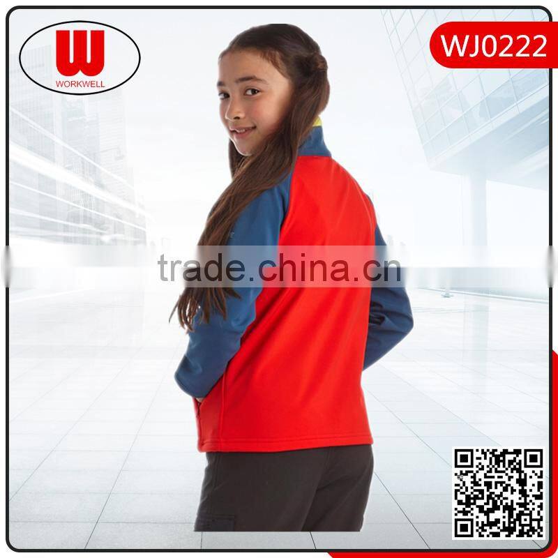 new design and high quality softshell outdoor kids jacket