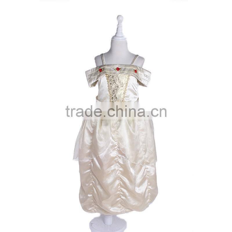 Wholesale children of bride dress for girls unique design princess poppy costume cheap princess maxi clothing steamer costume