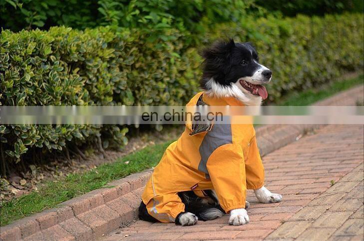 water repellent clear pvc dog rain jacket