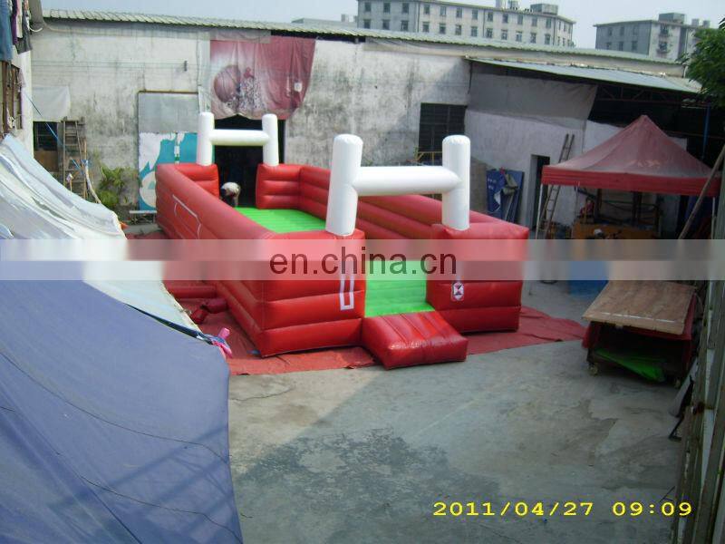 inflatable soap soccer field