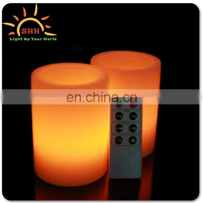 Auto Timer option Remote Control Flameless LED Candle with Moving Wick