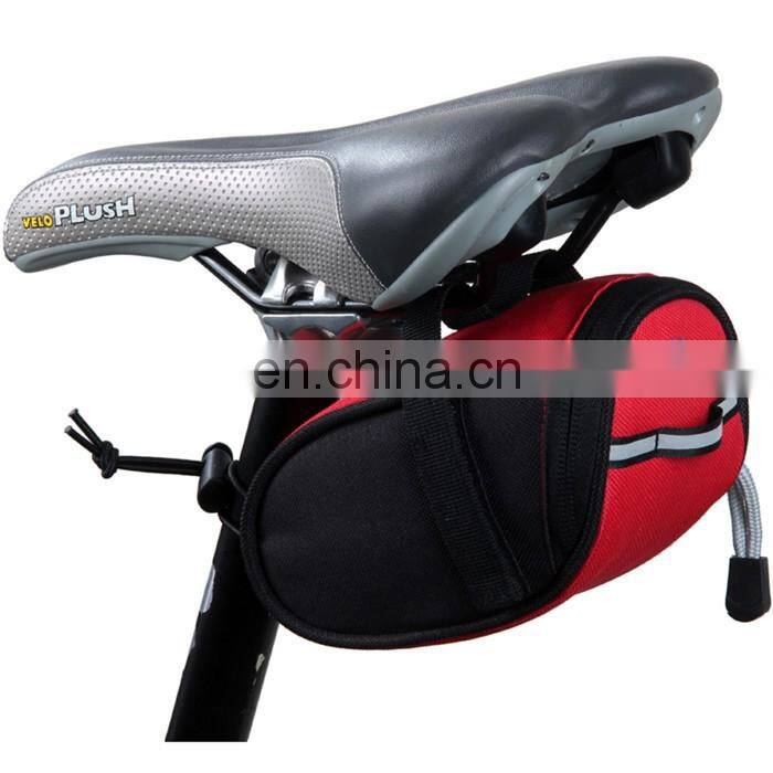 Trunk Bag Black - w/ Rear Light Clip Attachment & Reflective Trim - Bicycle Trunk Bag Cycling Rack Pack Bike Rear/bike seat bag