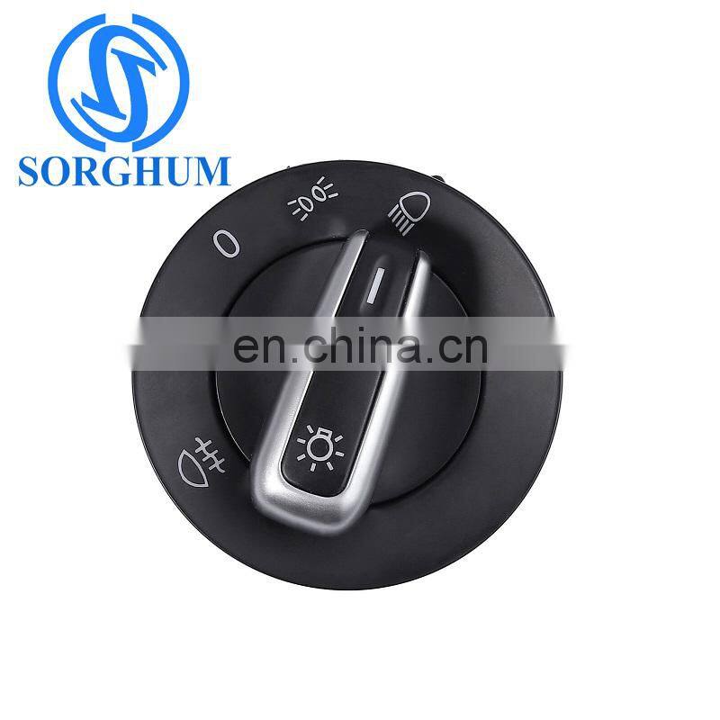 Headlight Fog Light Control Switch 3C8941431B for VW with Plating Edge