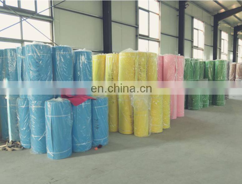 wholesale needle punched nonwoven fabric colorful 100% polyester felt roll