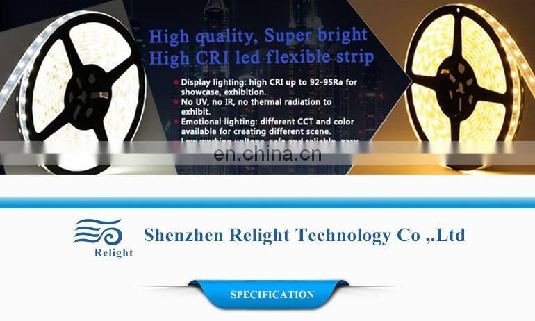 Relight 2835 led strip 24v 3000k with 5m per reel packing