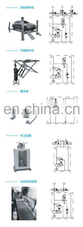 hydraulic pump motor pallet truck power units 12v 0.8kw: HPU-10ABBDAHAEBA