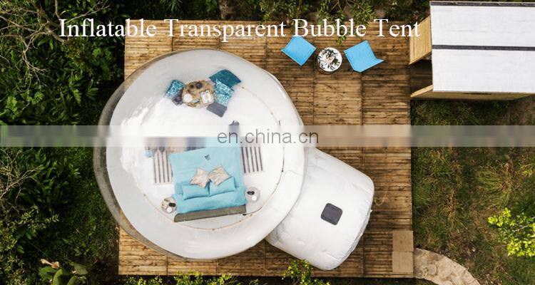 Luxury transparent inflatable bubble lodge tent party wedding tents wholesale price for rent sale bubble tent events outdoor