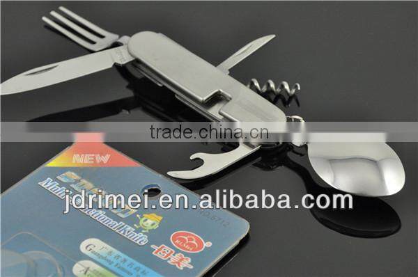 Stainless steel camping knife / fork spoon travel set